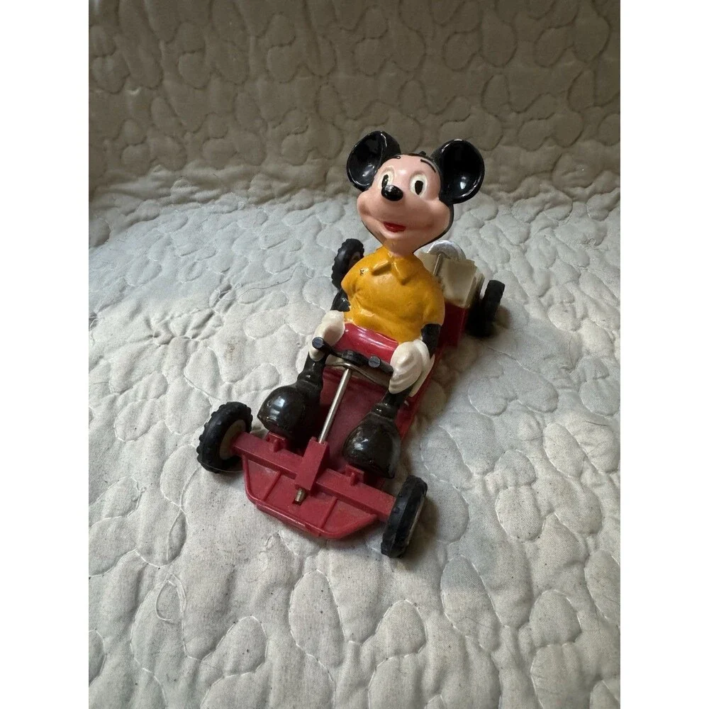 Vintage Marx Disney Mickey Mouse Go Kart Friction Car Hong Kong 1960s 70s